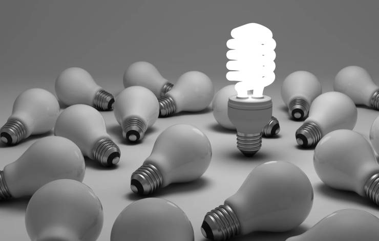 one efficient lightbulb