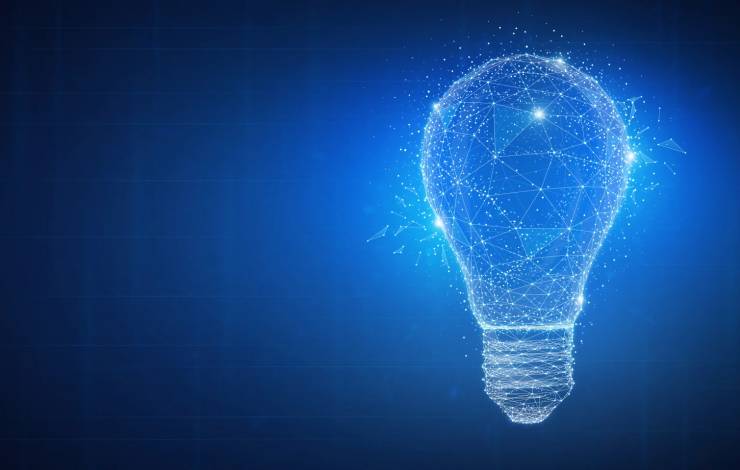 Lightbulb representing AI
