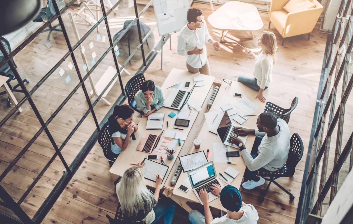 ops team in a meeting