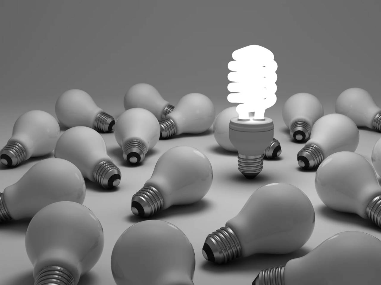 one efficient lightbulb