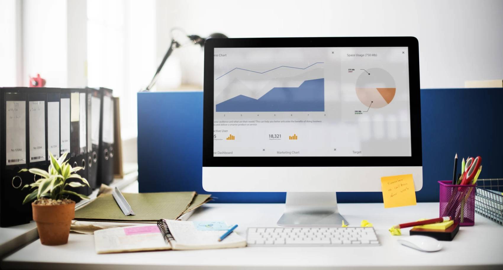 dashboard on desktop screen