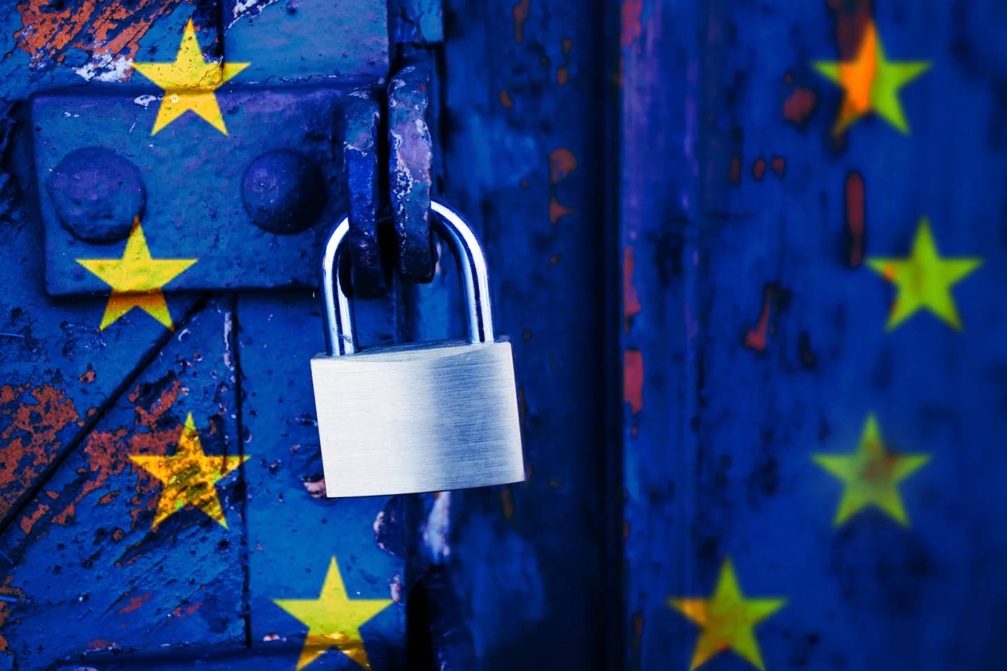 EU flag with padlock GDPR