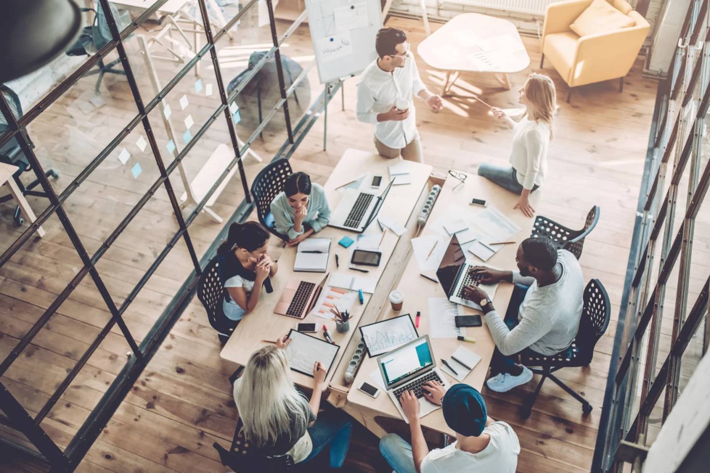 ops team in a meeting