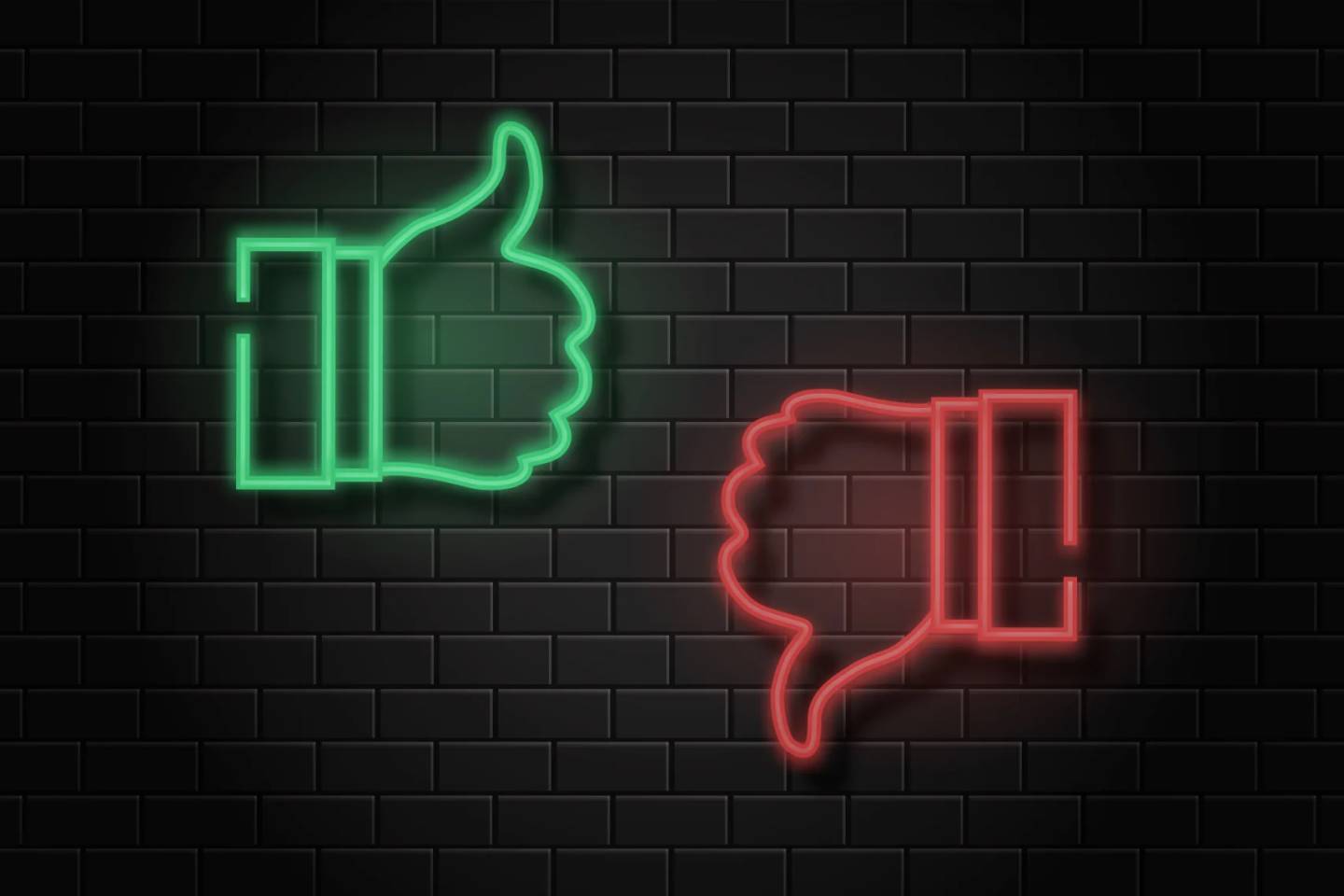 thumbs up thumbs down