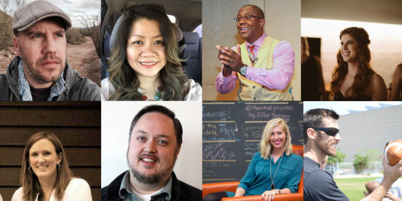 collage of various employees