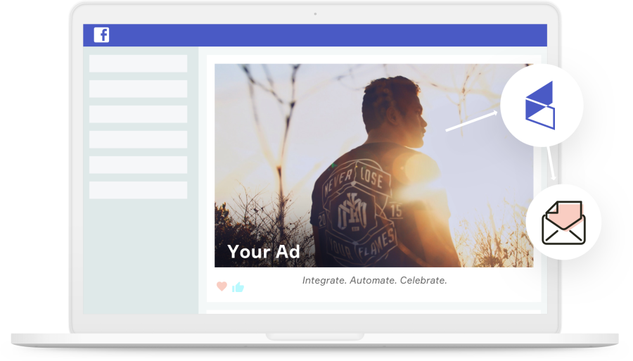 Mockup of Facebook page